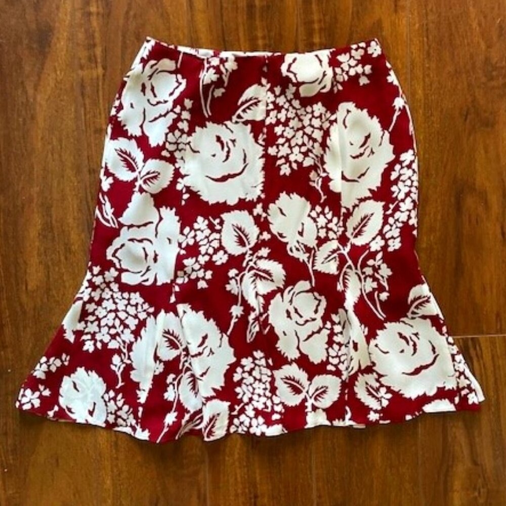 INC Freedom Flared Silk Skirt NWT